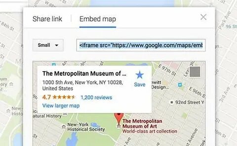 Maps iframe