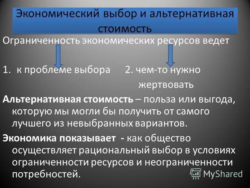 Проблема рационального экономического выбора. Экономический выбор. выбор и альтернативная стоимость. проблема выбора и альтернативная стоимость. выбор и альтернативная стоимость ограниченность ресурсов.