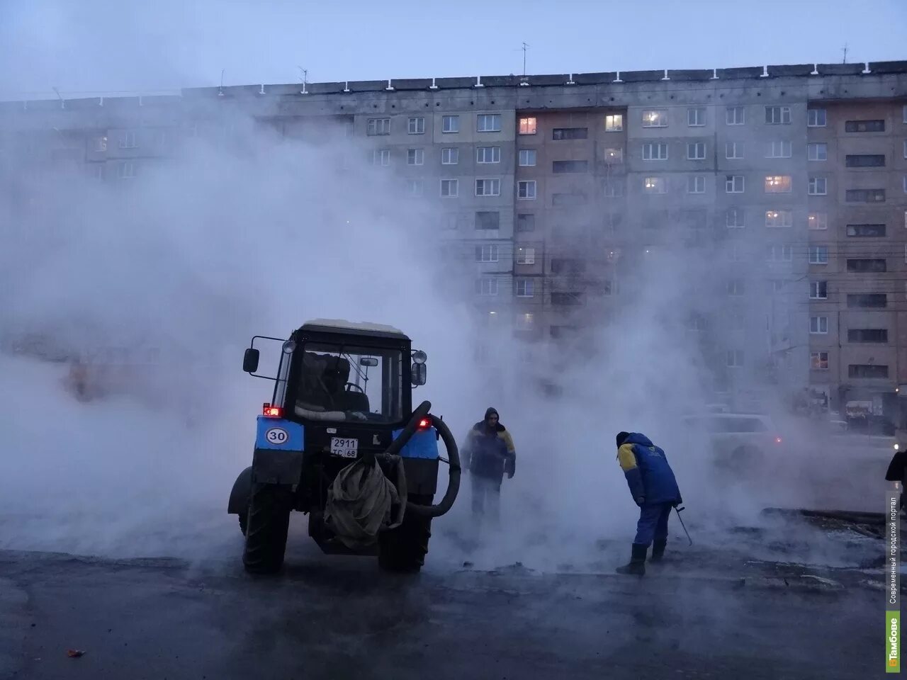 Прорыв теплотрассы