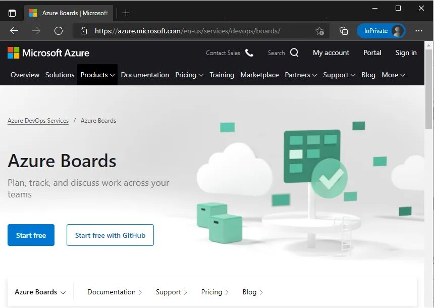 Регистрация Azure. Azure Boards. Microsoft Board. GITHUB sign up Page.