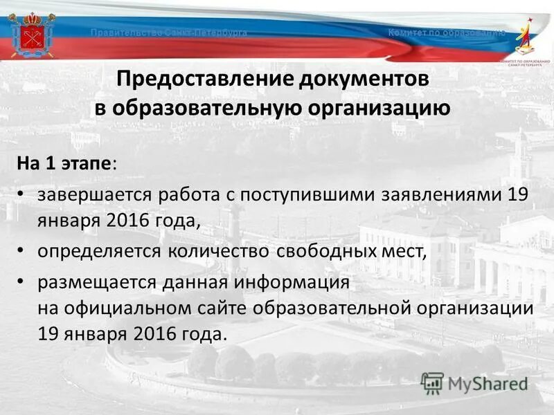 Предоставить в комитет информацию