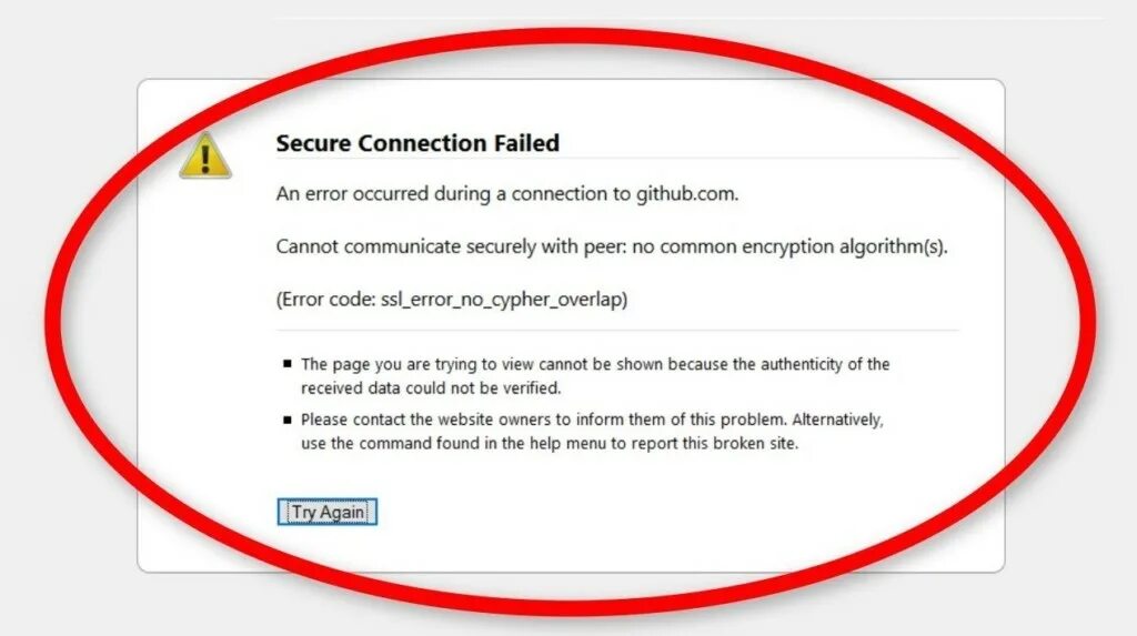 Ssl error no cypher overlap. Secure connection failed. ошибка ssl соединения. ssl/tls connection failed.