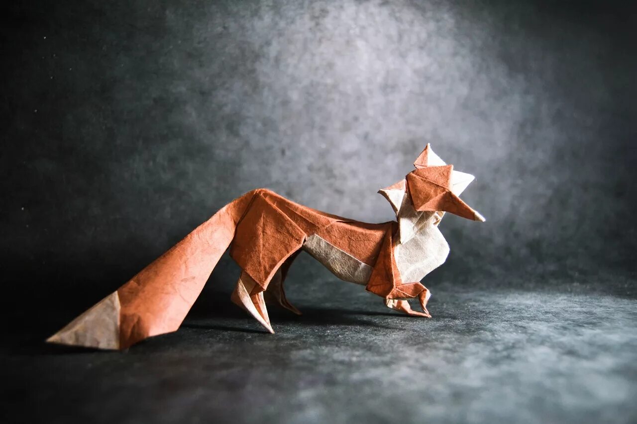 Оригами. Фигурки оригами. Красивые оригами. Оригами лиса.