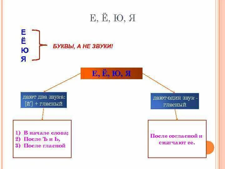 Е обозначает два звука правило. Е Ё Ю Я. Буквы которые имеют два звука. Буквы которые обозначают два звука. Я Ю Е Ё обозначают 2 звука когда.