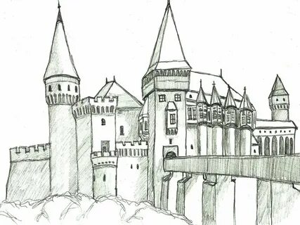 Как нарисовать старый замок