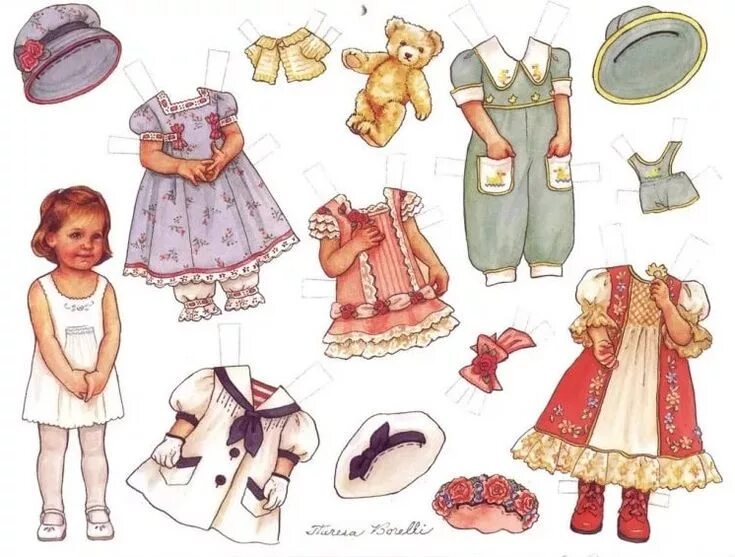 Бумажные куклы бесплатно распечатать Paper dolls, Vintage paper dolls, Paper dolls printable