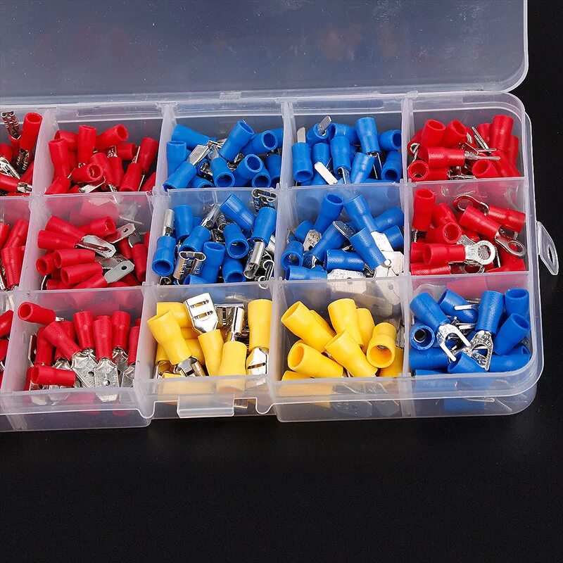 Набор гильз для проводов. Набор кабельных наконечников для опрессовки knipex kn-979009. 5. Набор наконечников обжимных кабельных, 501 предмет. Квт набор ншви №5 58869.