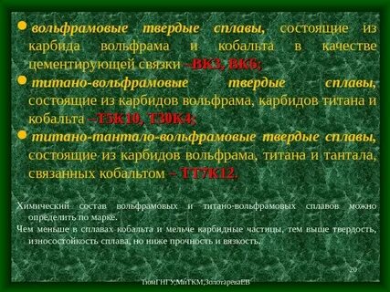 Основа твердых сплавов