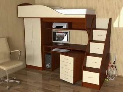 Шкаф кровать с рабочей зоной