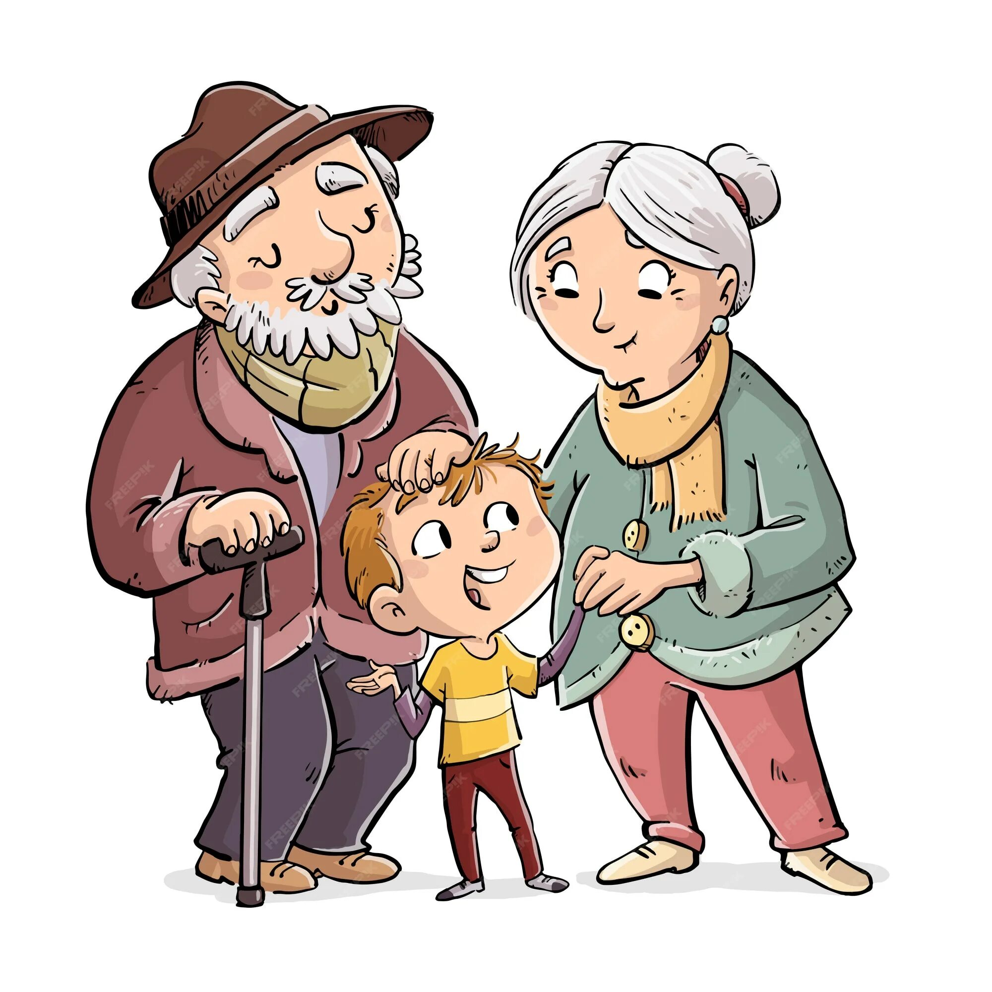 Дедушка рисунок. Дедушка картинка для детей. Бабушка и дедушка рисунок. Дети с бабушкой и дедушкой.