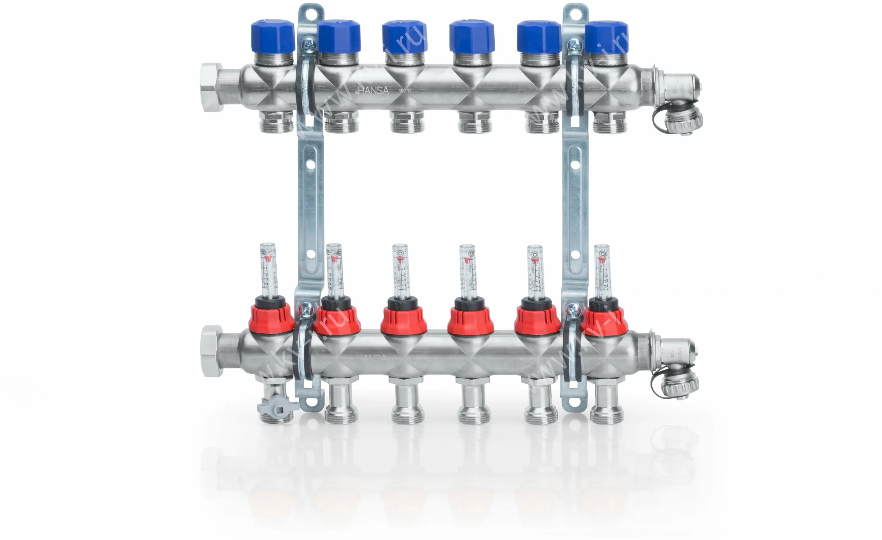 Ооо кв 15. Расходомер для коллектора Hansa. Коллектор для теплого пола Hansa. Weser коллектор для теплого пола. Коллектор для отопления и теплого пола Hansa FBH 53 (5 контуров) арт. 255305.