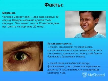 Сколько раз в минуту моргает