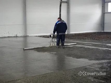 Стяжка на бетон на улице