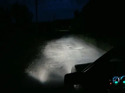Противотуманки ночью