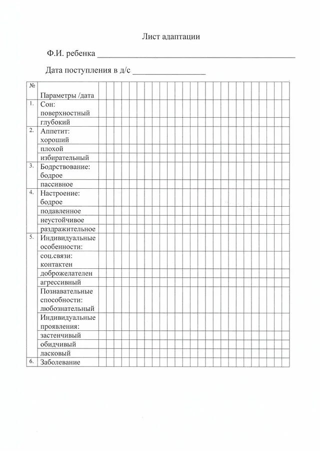 Пример заполнения листа адаптации ребенка в детском саду. Адаптационный лист ребенка образец. Карта адаптации ребенка в детском саду по фгос. Л. Адаптационный лист ребенка образец.