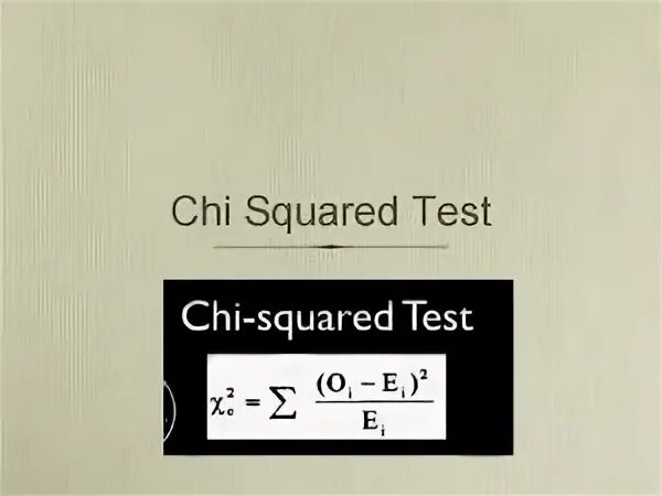 Chi квадрат