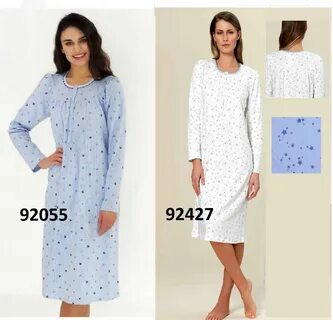 CAMICIA DA NOTTE IN COTONE CALDO 100% INVERNALE CLASSICA SENZA POLSINI LINC...