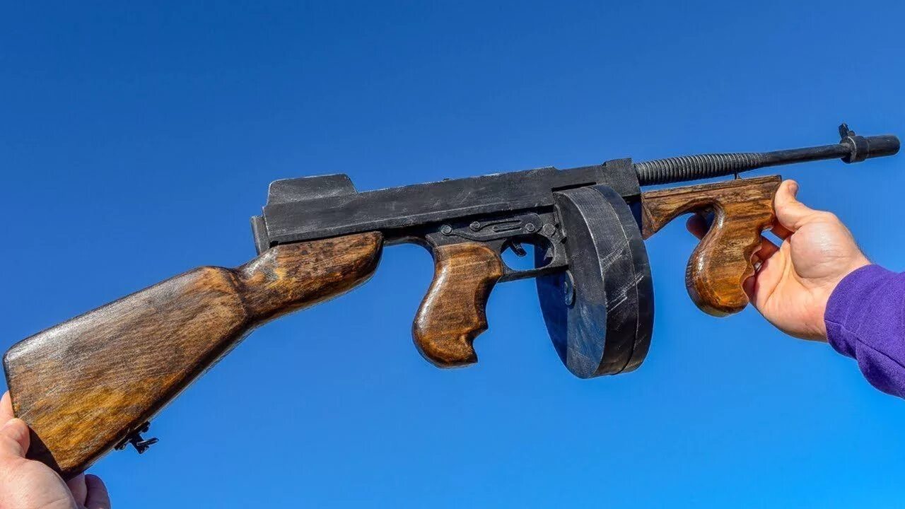 Томми-ган пистолет-пулемет томпсона. Пп томпсона 1928. Оружие в реальной жизни. Thompson 1928a1. Автомат томпсона из бумаги развертка.