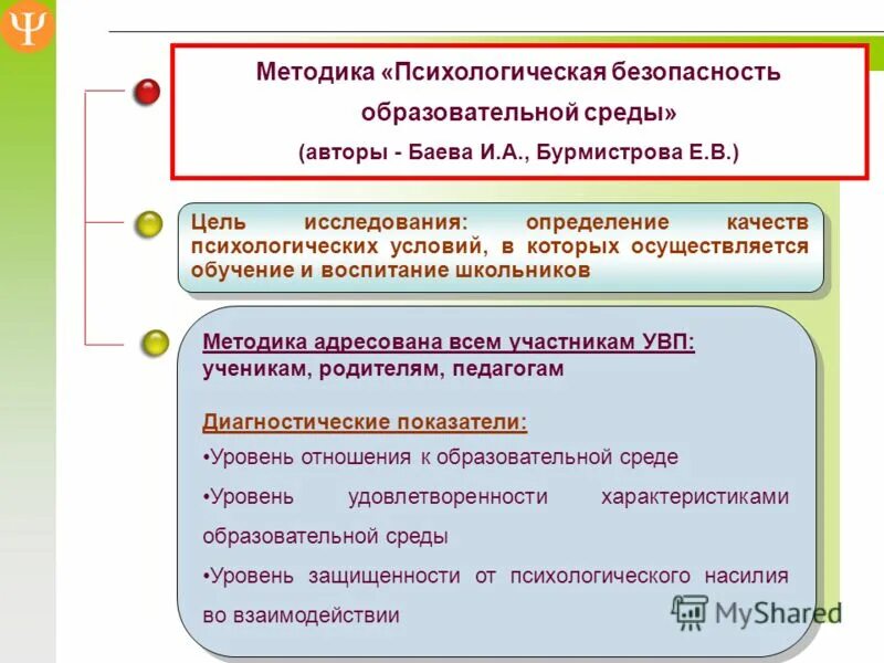 Психологическая безопасность баева