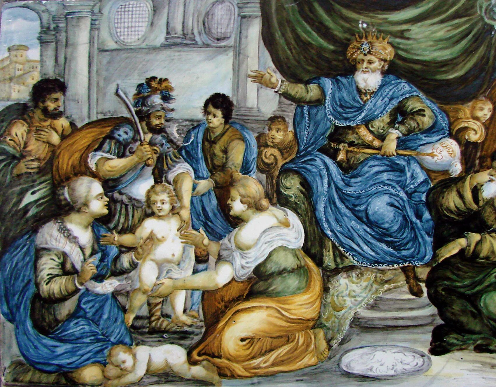 Где находится суд соломона. Соломоново решение картина. Суд царя Соломона картина. «Суд Соломона» 1617.