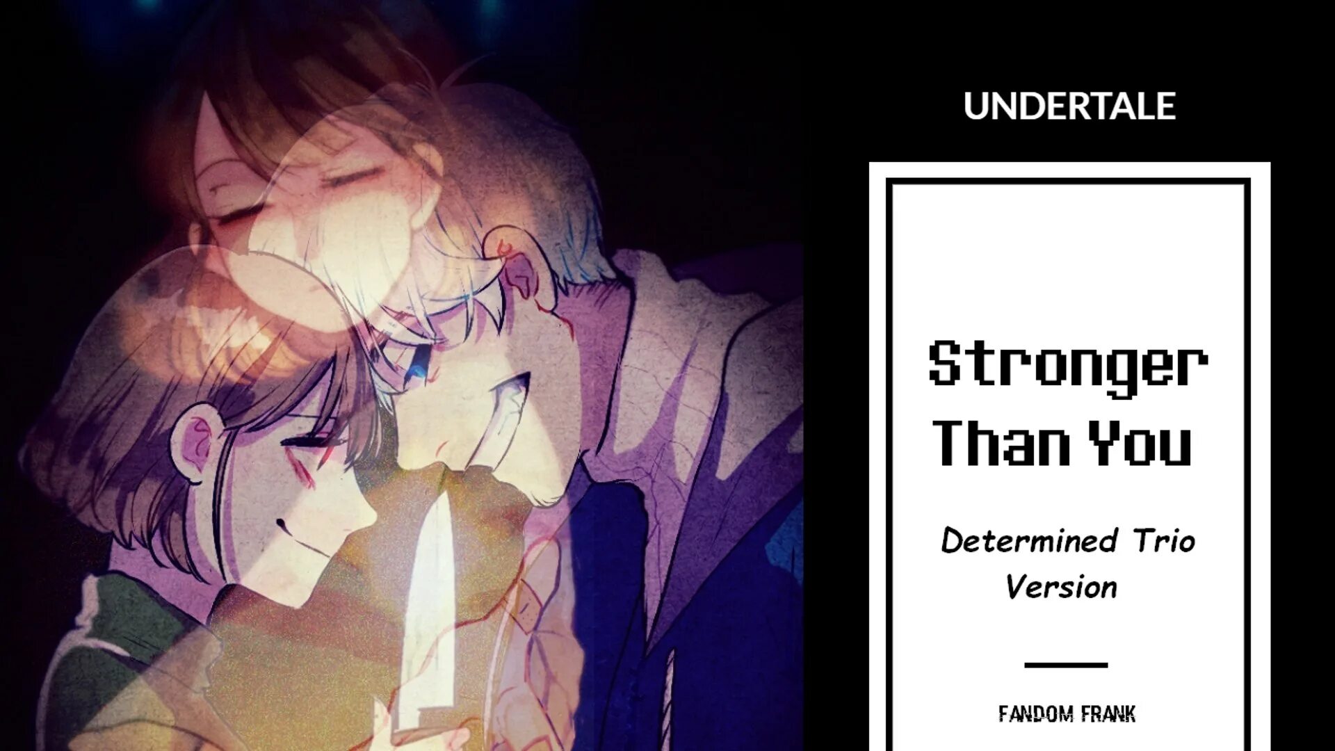 Андертейл stronger than you. Трио андертейл. Stronger Undertale. Stronger than you response. Stronger than you cover