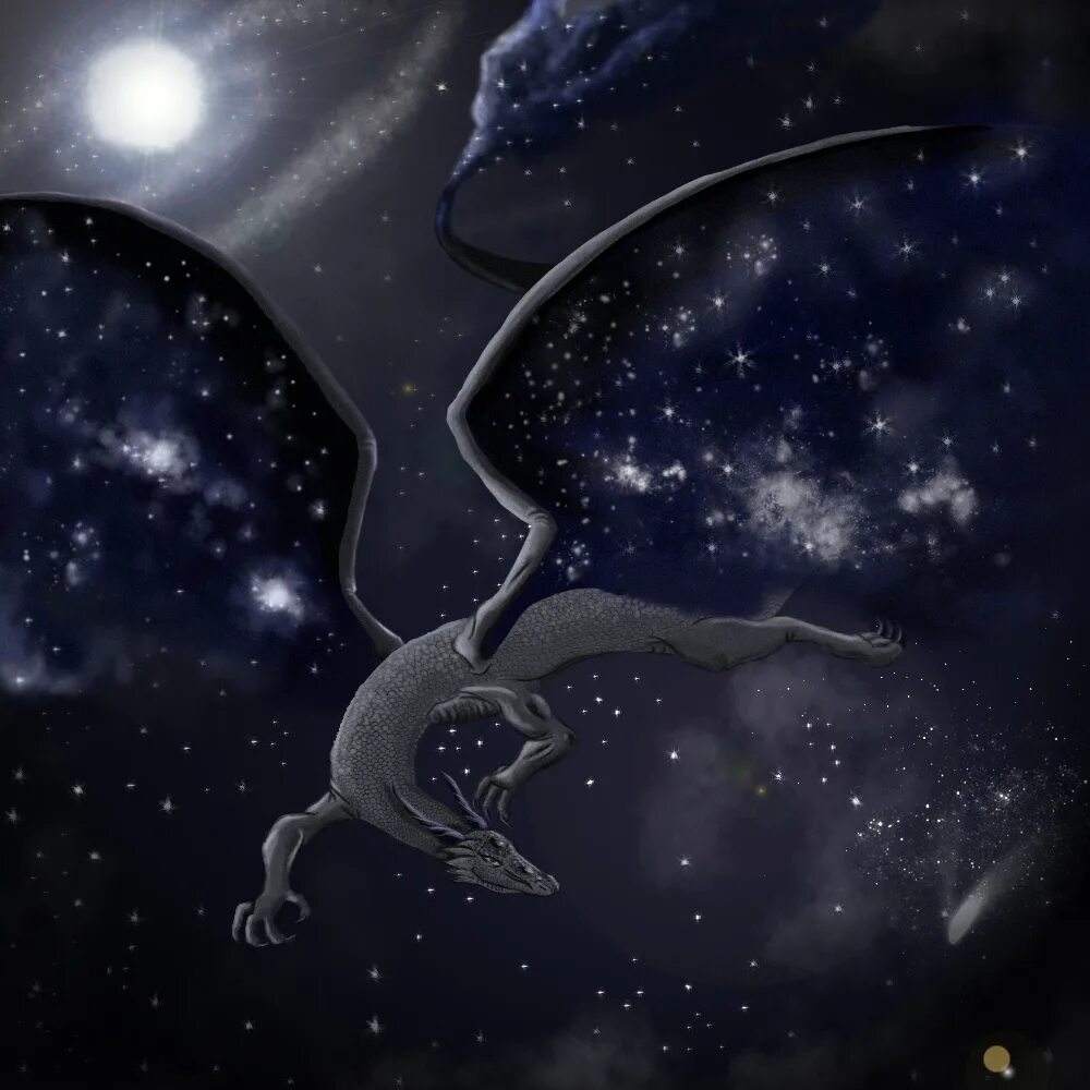 Caring star draco. Звездный дракон. Космический дракон. Дракон на Звездном небе. Звездный дракон арт.