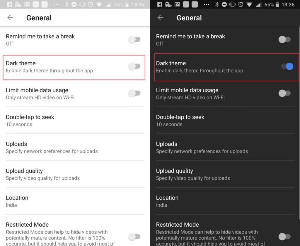 Темный ютуб на телефоне. Youtube темная тема. Тёмная тема ютуб андроид. Настройки темы ютуб. Черная тема ютуб.