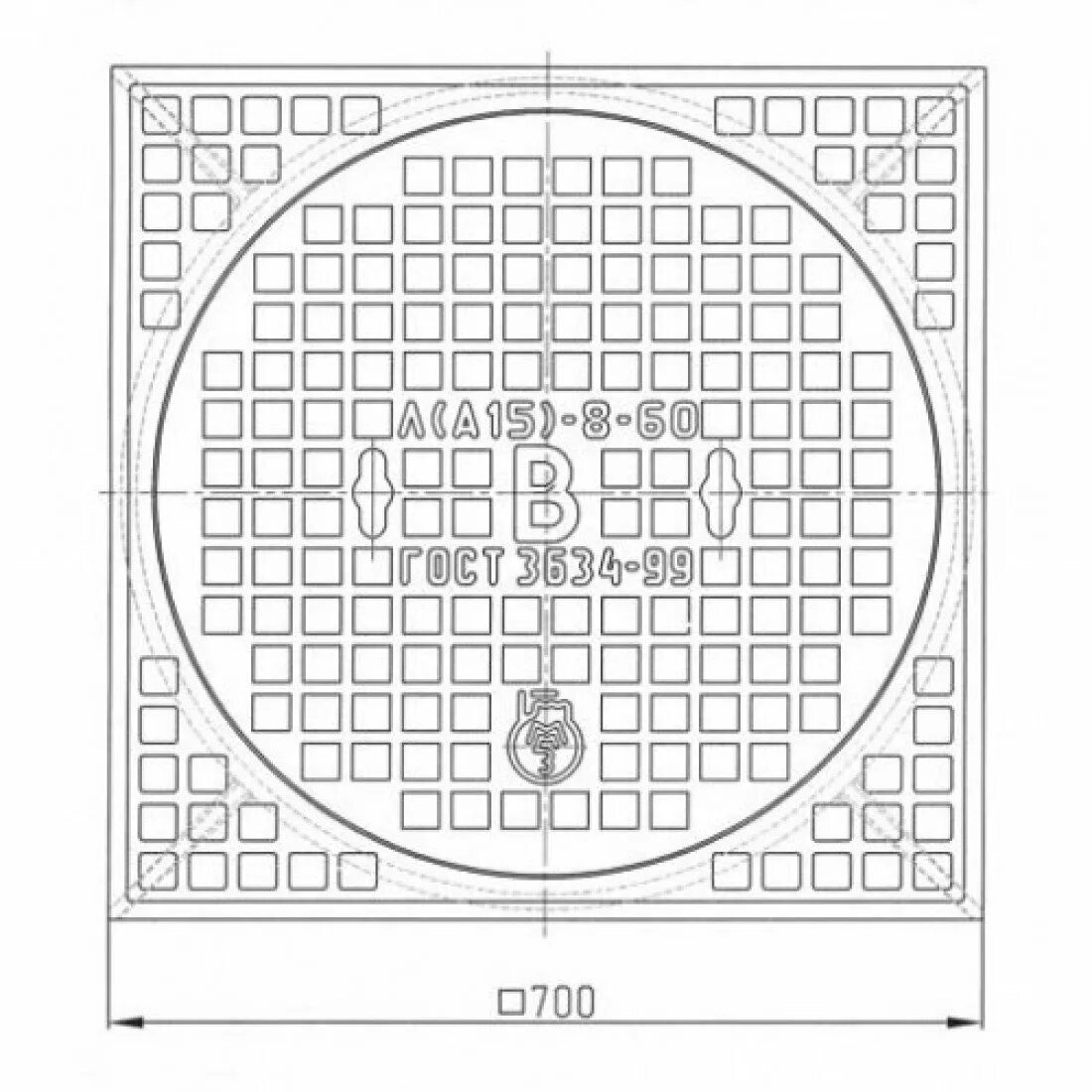 Люк чугунный л а15. Люк л(а15)-к-8-60х60. (А15) люк чертеж. Люк лм (а15)-к-8-60х60. Люк полимерный канализационный легкий Тип л(а15)-в.1-60 чертеж.