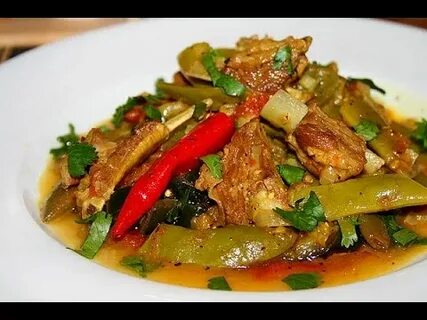 Бараньи ребра с овощами