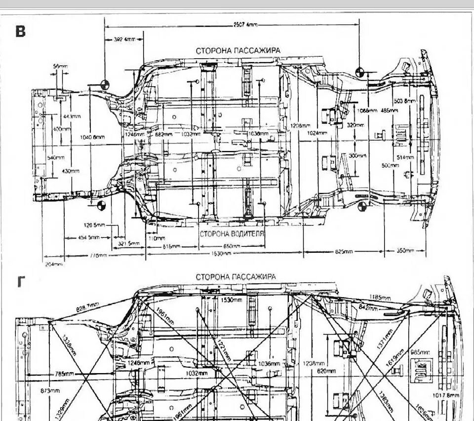 Размеры кузовных ремонтов. Контрольные точки кузова Шевроле Ланос. Шевроле Ланос контрольные точки геометрии. Геометрия кузова Mitsubishi Pajero 4. Кузовные Размеры Шевроле Ланос.