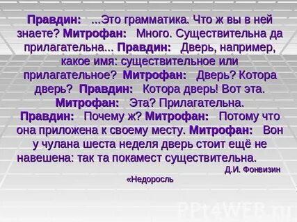 Имя митрофанушка стало нарицательным