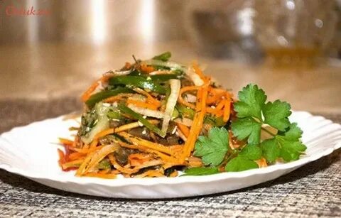Салат капуста с кунжутом