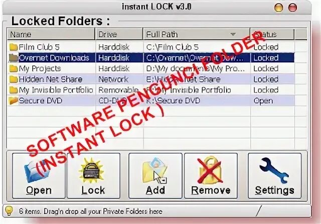 Project locked