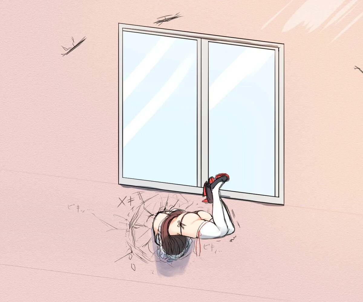 Девочка в окне игра. Застрявшая девушка игра. Lara croft tomb raider 2013. Застрявший в игре. Аниме застряла в заборе.