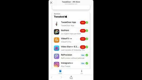 Tweakdoor video star айфон