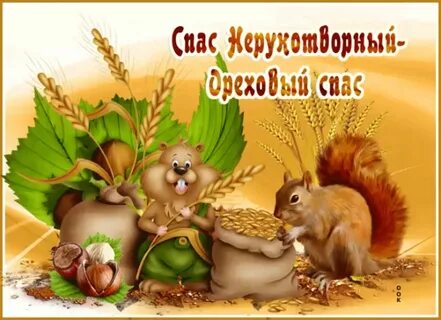 Поздравить с ореховым спасом открытки