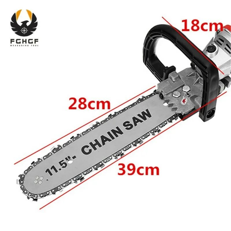 Цепная пила насадка на болгарку Chainsaw 11.5". Насадка для болгарки - электропила. 11,5 Дюймов.. Насадка для болгарки (УШМ) цепная пила 11,5 дюймов Razaian RST-778. Насадка-пила для УШМ шина 12 дюймов.