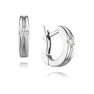 Серьги из белого золота 585 пробы