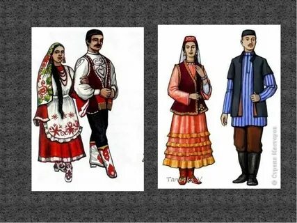Татарский национальный костюм картинки