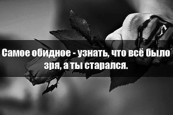 Самое обидное. Самое обидное когда ты старался. Самое обидное знать что все было зря. Зря цитаты. Я люблю тебя знаю зря