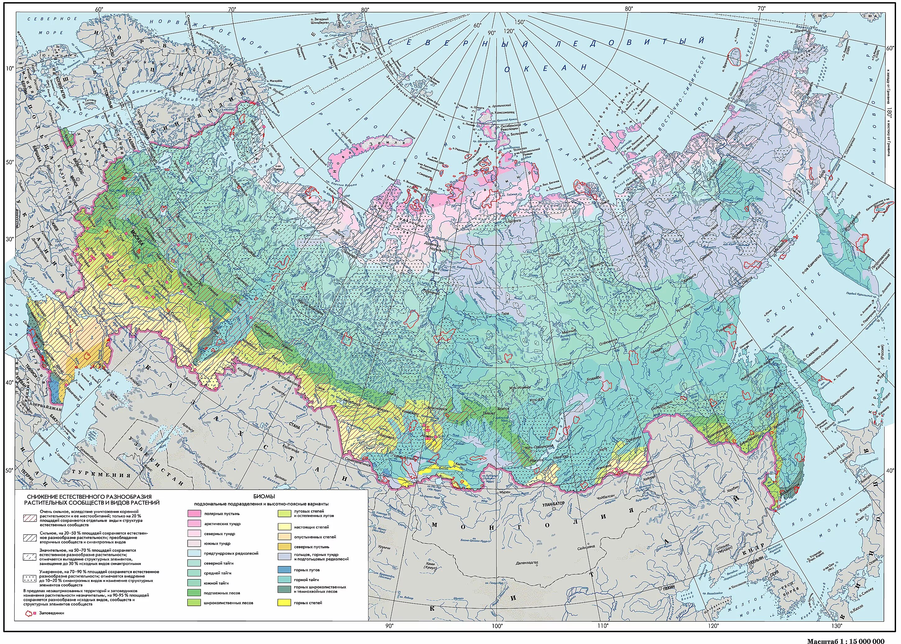 Растительная карта россии. Карта растительности России. Карта растительности России атлас. Карта природных зон России. Карат растителньости Росссии.