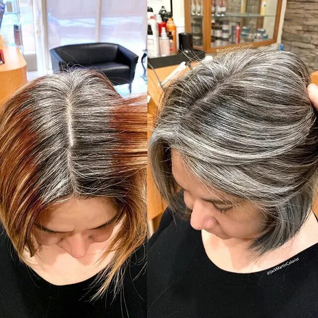 Hairdresser Encourages Women To Embrace And Rock Their Gray Hair Color de pelo p