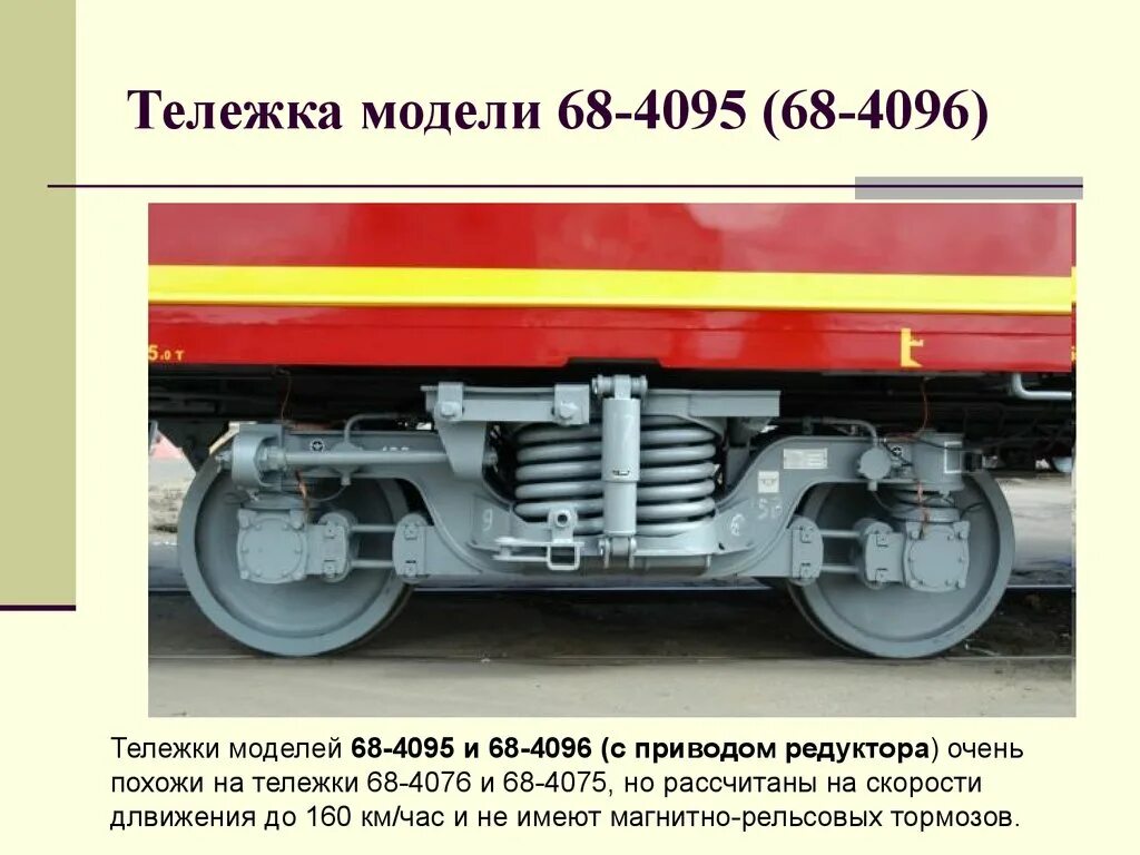 Тележки пассажирских вагонов типа 68-4075. Тележка 68-4095. Пассажирского вагона 68-4095. Тележки моделей 68-4075 (68-4076).