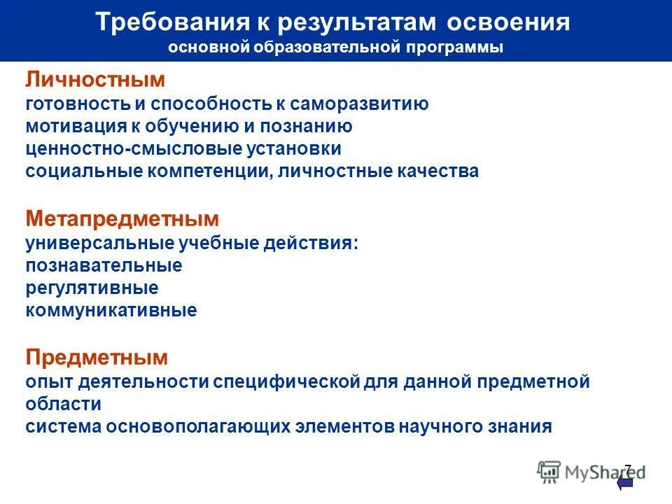 Образовательная программа личность