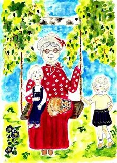 Рисунок на день бабушек и дедушек