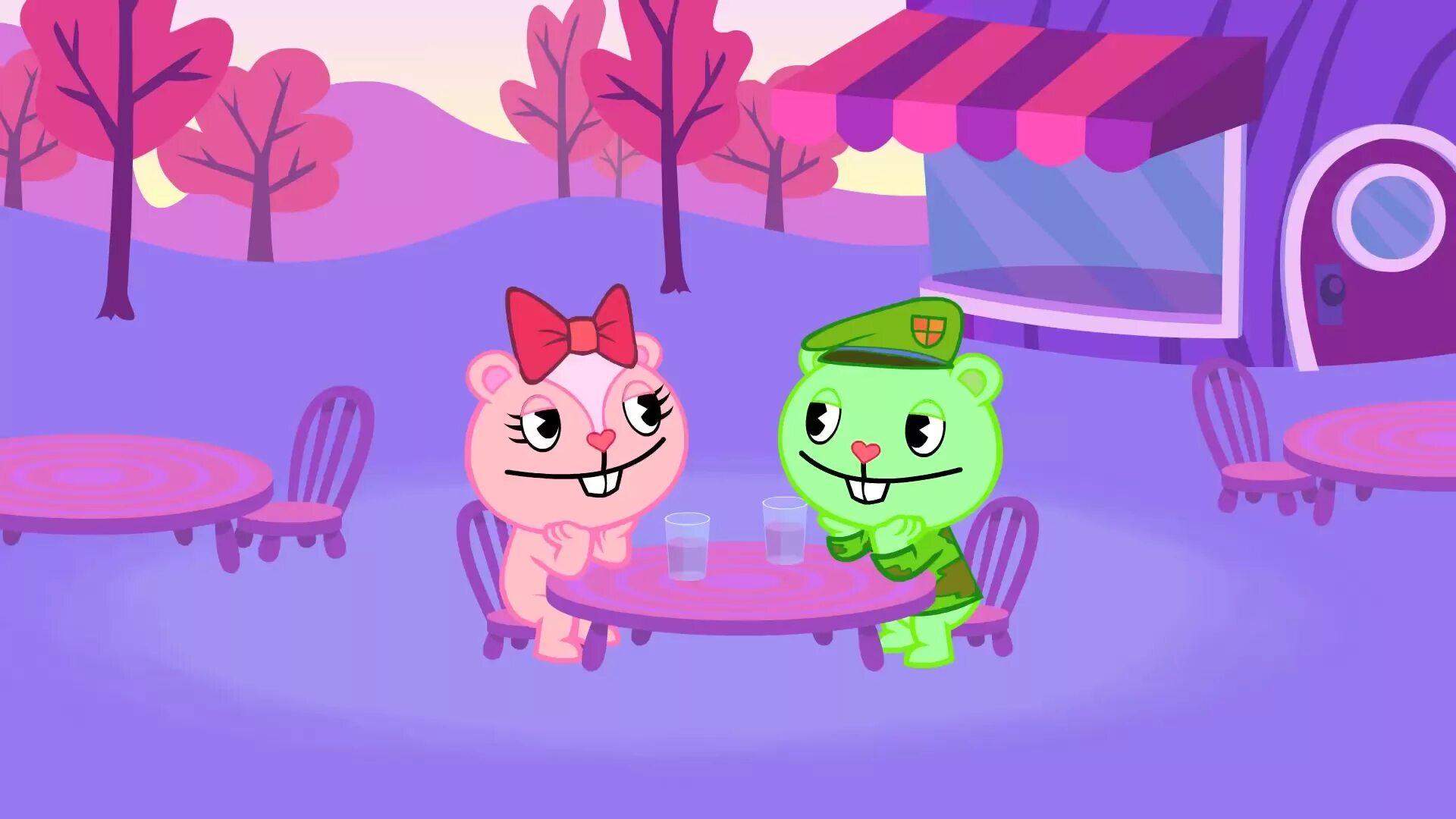 Htf 3.3 gp. Happy Tree friends Флиппи и Гигглс. Happy Tree friends Гиглс. Счастливый Лесные друзья Флиппи и Гигглс.