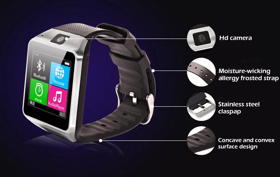 часы с модулем сотовой связи. часы с модулем сотовой связи. вотч часы для андроид. часы с модулем сотовой связи. смарт-часы smart gt08.