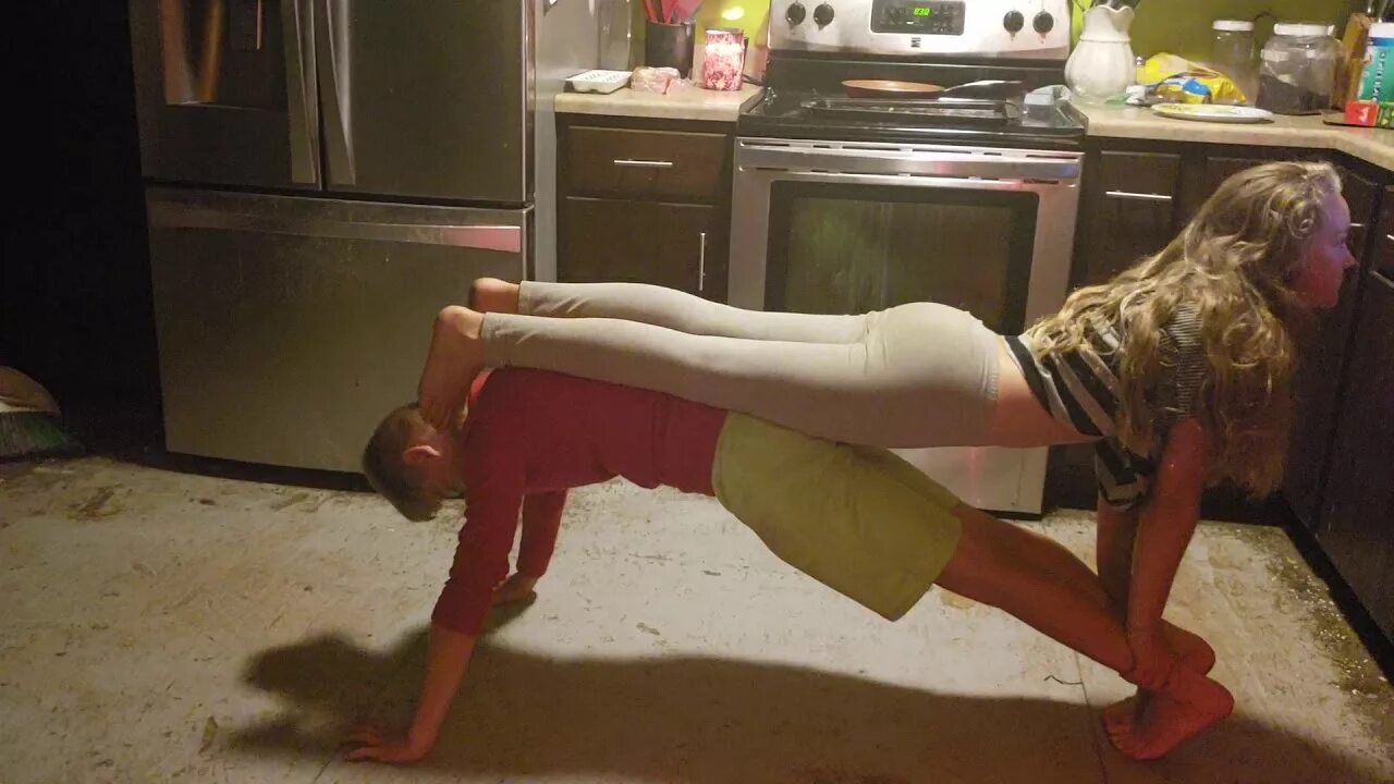 Sister sit on brother challenge. My sister sit on my. She sit on her face. My sister sit on my. Rock paper scissors sit on face.