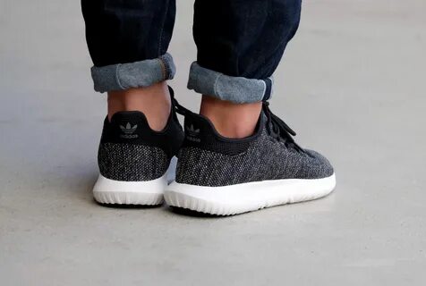 Adidas tubular shadow knit black white