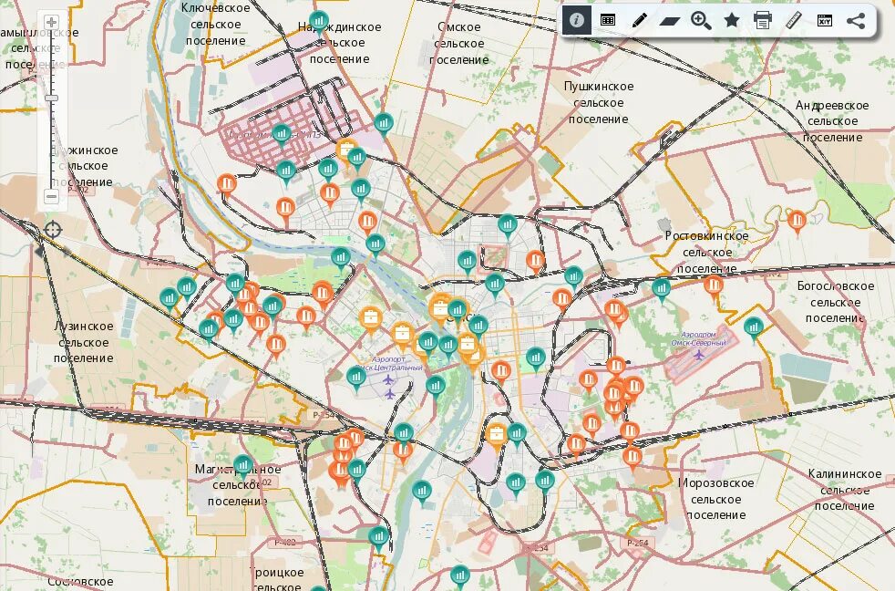 Магазин карт омск. Омск на карте. Карта Омской области. Инвестиционная карта. Инвестиционная карта Омского района.